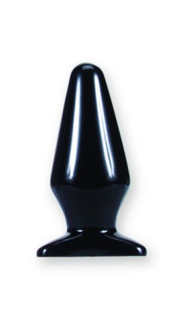 Анальная пробка Butt Plug black &mdash; Large.
Длина &mdash; 13,0 см, диаметр &mdash; 2,0-6,0 см.