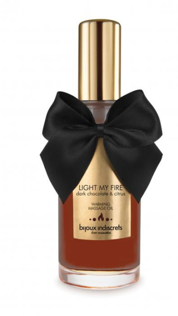 Согревающее массажное масло Light My Fire шоколад и цитрус, 100 мл, Bijoux Indiscrets