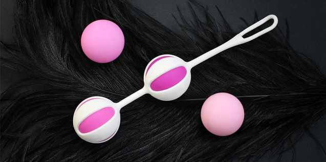 Вагинальные шарики от Fun Toys &laquo;Geisha Balls 2&raquo;, 3 см (в наборе 4 шарика разного веса)