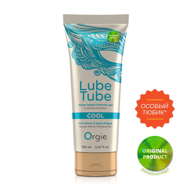 Охлаждающая смазка для секса на водной основе Lube Tube Cool Orgie, 150мл