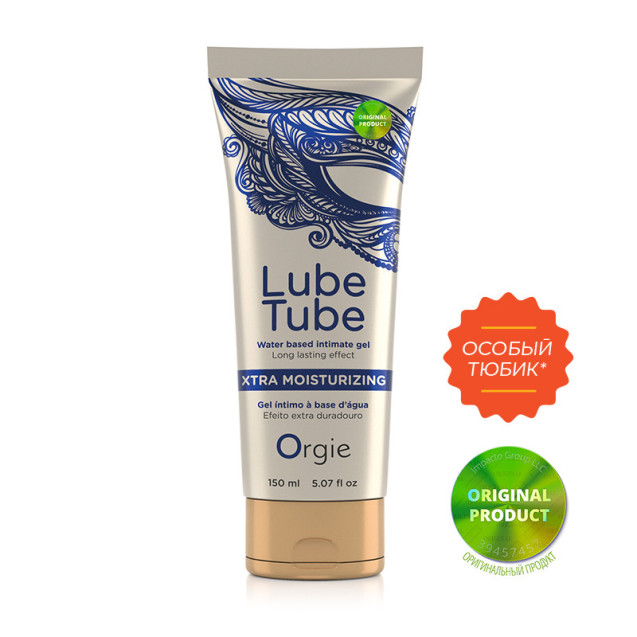 Экстра скользящая смазка на водной основе Lube Tube Xtra Orgie, 150мл