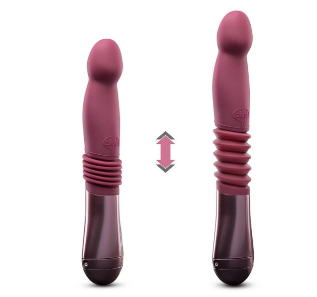 ВибраторTEMPTASIA TRIXIE THRUSTING DILDO WINE