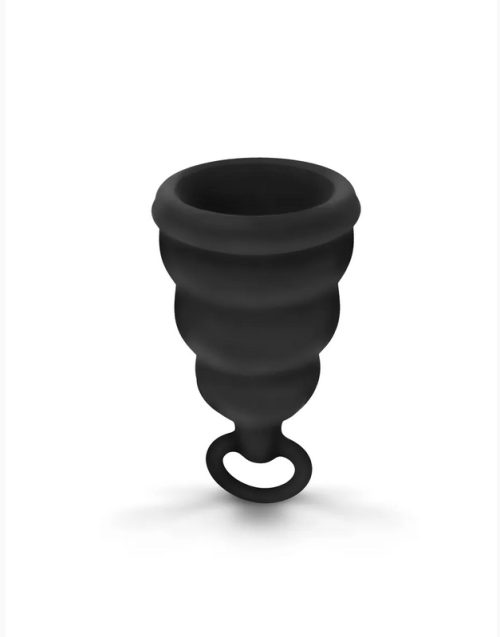 Силиконовая менструальная чаша с защитой от протечек Gvibe Gcup Black