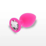 Анальная пробкаToy Joy Large Diamond Booty Jewel, 9х4 см (розовая)