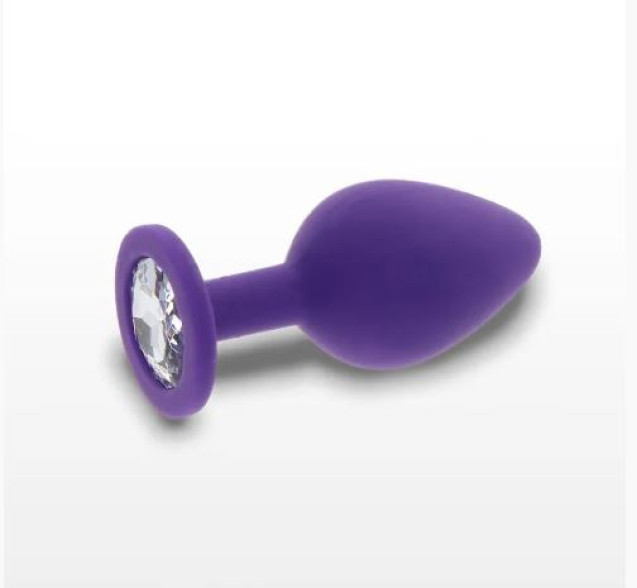 Toy Joy Large Diamond Booty Jewel Пробка анальная, 9х4 см (фиолетовая)