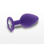 Toy Joy Large Diamond Booty Jewel  Пробка анальная, 9х4 см (фиолетовая)