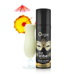 Жидкий вибратор Orgie коктейль Пина Колада DUAL VIBE!, 15 мл