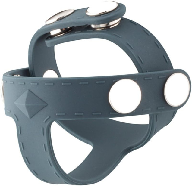 Эрекционное кольцо Boners T-shape Ball Splitter, серо