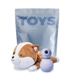 Вакуумный стимулятор для клитора TOYS + кейс-песик шиба-ину Friday Bae 