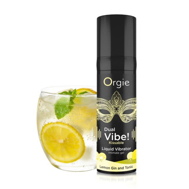 Жидкий вибраторкоктейль Джин тоник лимонDUAL VIBE!, 15 мл Orgie (Бразилия-Португалия)