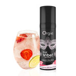 Жидкий вибратор коктейль клубничный Джин-тоник DUAL VIBE!, 15 мл Orgie (Бразилия-Португалия)