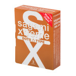 Супертонкие латексные Sagami Xtreme Feel UP с точками, 3 шт