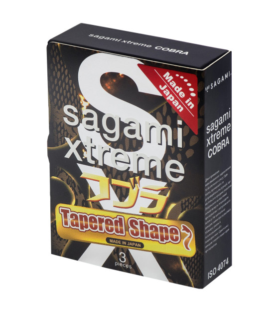 Супертонкие латексные Sagami Xtreme Cobra, 3 шт