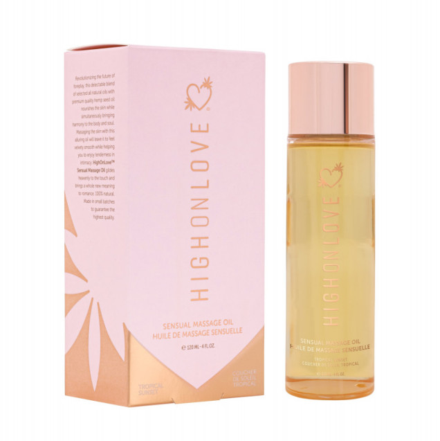 Массажное масло с ароматом тропических фруктов HighOnLove Sensual Massage Oil Tropical Sunset, 120 мл