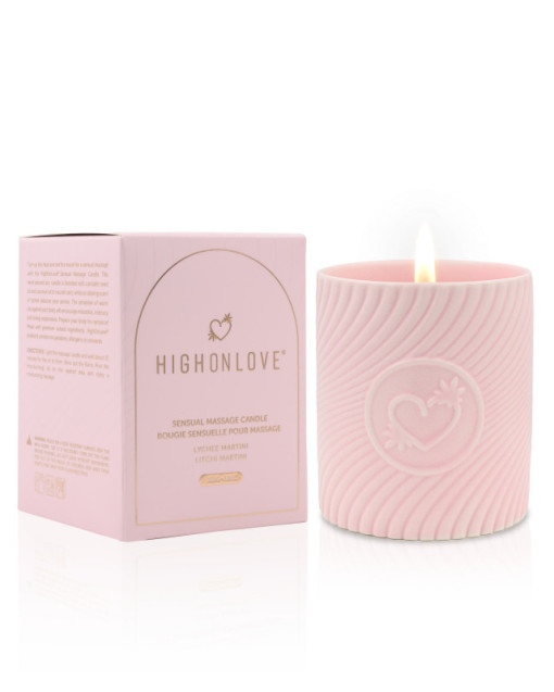 Массажная свеча с ароматом личи и мартини Sensual Massage Candle Lychee Martini, 250 мл
