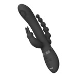 Вибратор-кролик 3в1 Rini Vive BLACK, тройная стимуляция, 22,3 х 3,3 см