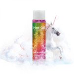 Согревающее съедобное массажное масло вкус: эликсир единорога Nuei HOT OIL Unicorn Elixir, 100 мл
